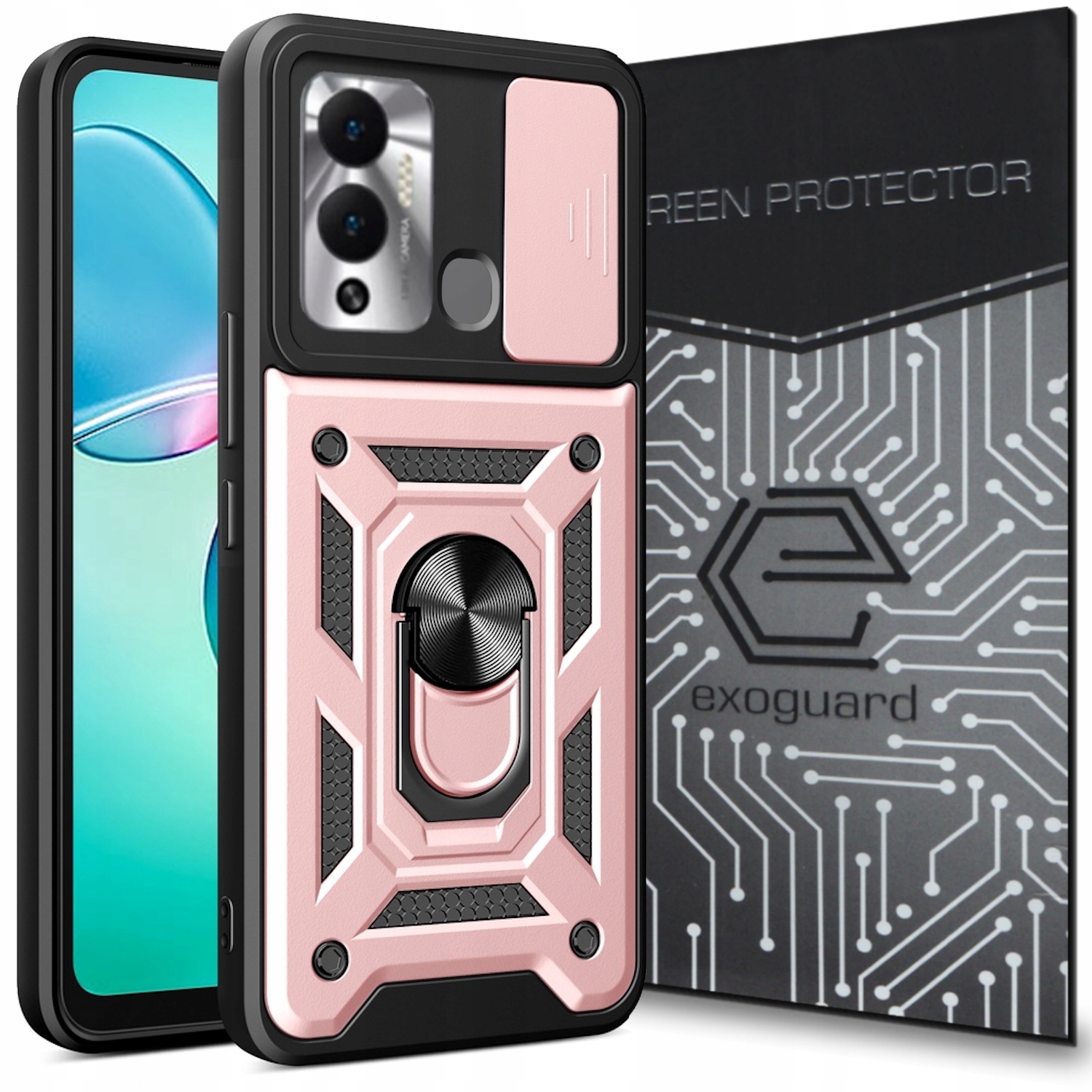 

Etui Pancerne Case+szkło do Infinix Hot 12 Play