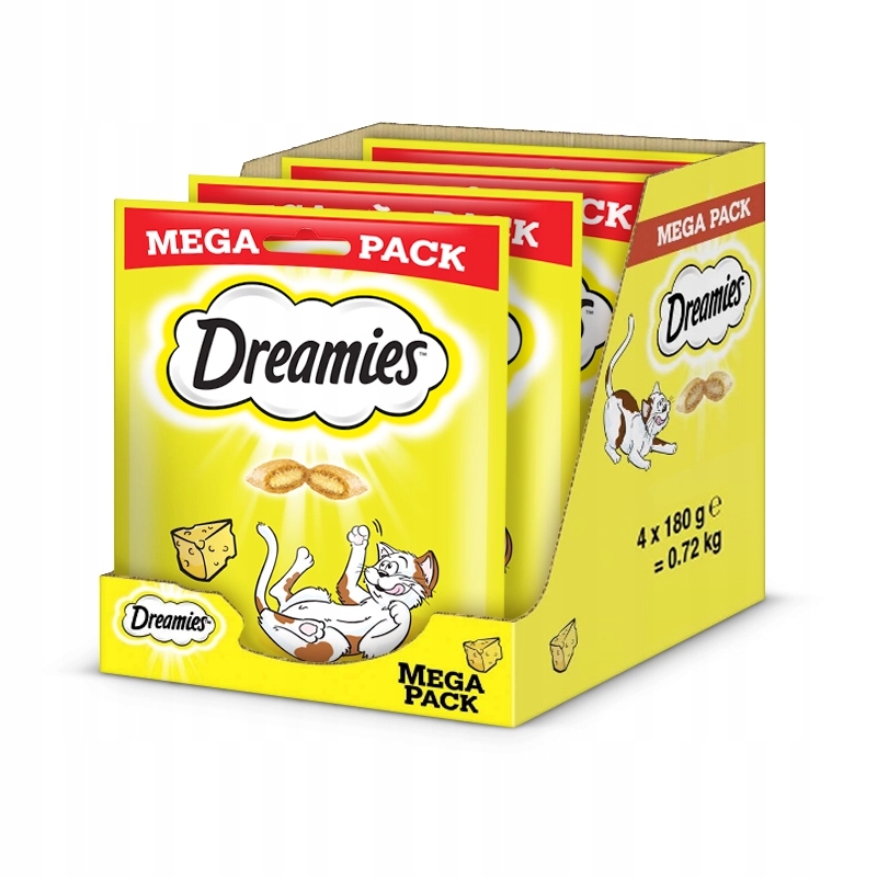 Levně Dreamies Pamlsek Pro Kočky se sýrem 4x180 g