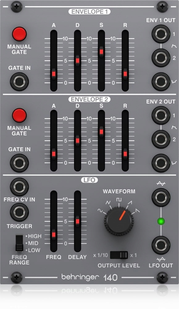 Behringer 140 DUAL ENVELOPE/LFO - moduł syntezatora modularnego