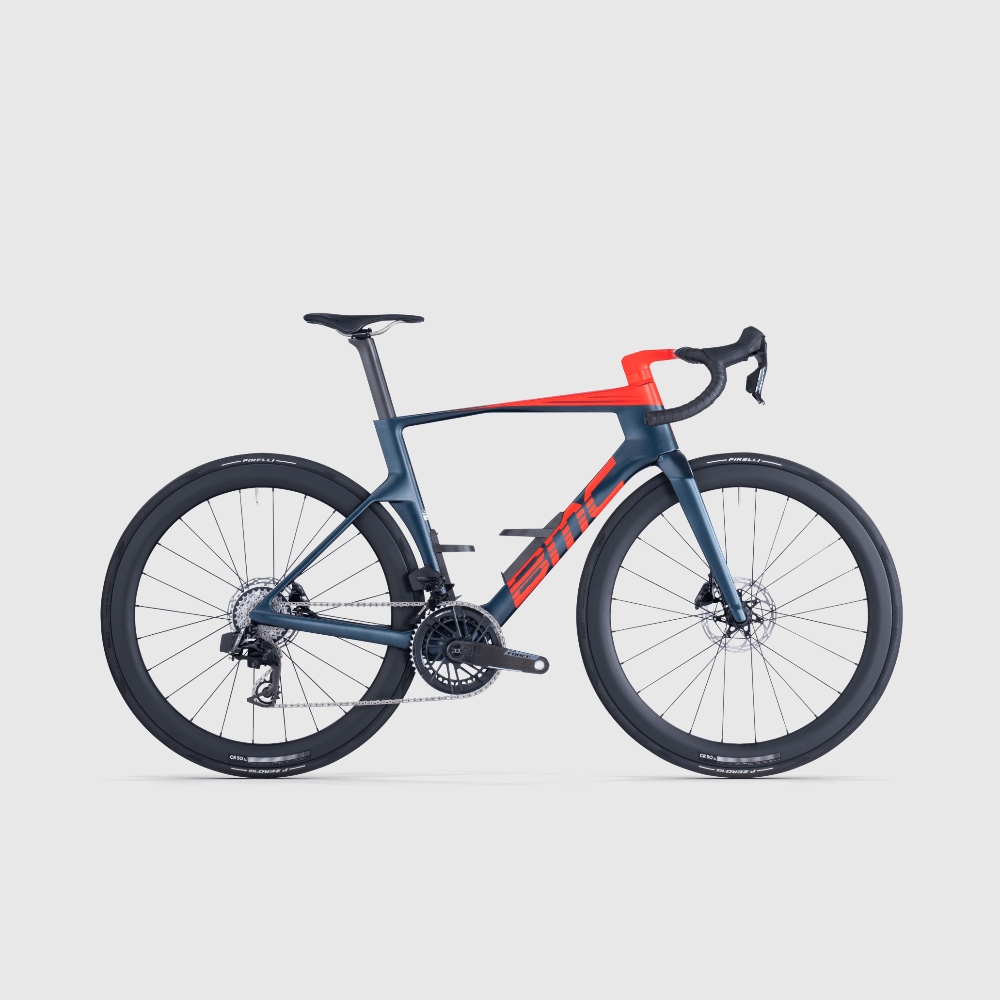 Rower Szosowy Bmc Teammachine R 01 Three Deep Sea Neon Red 56