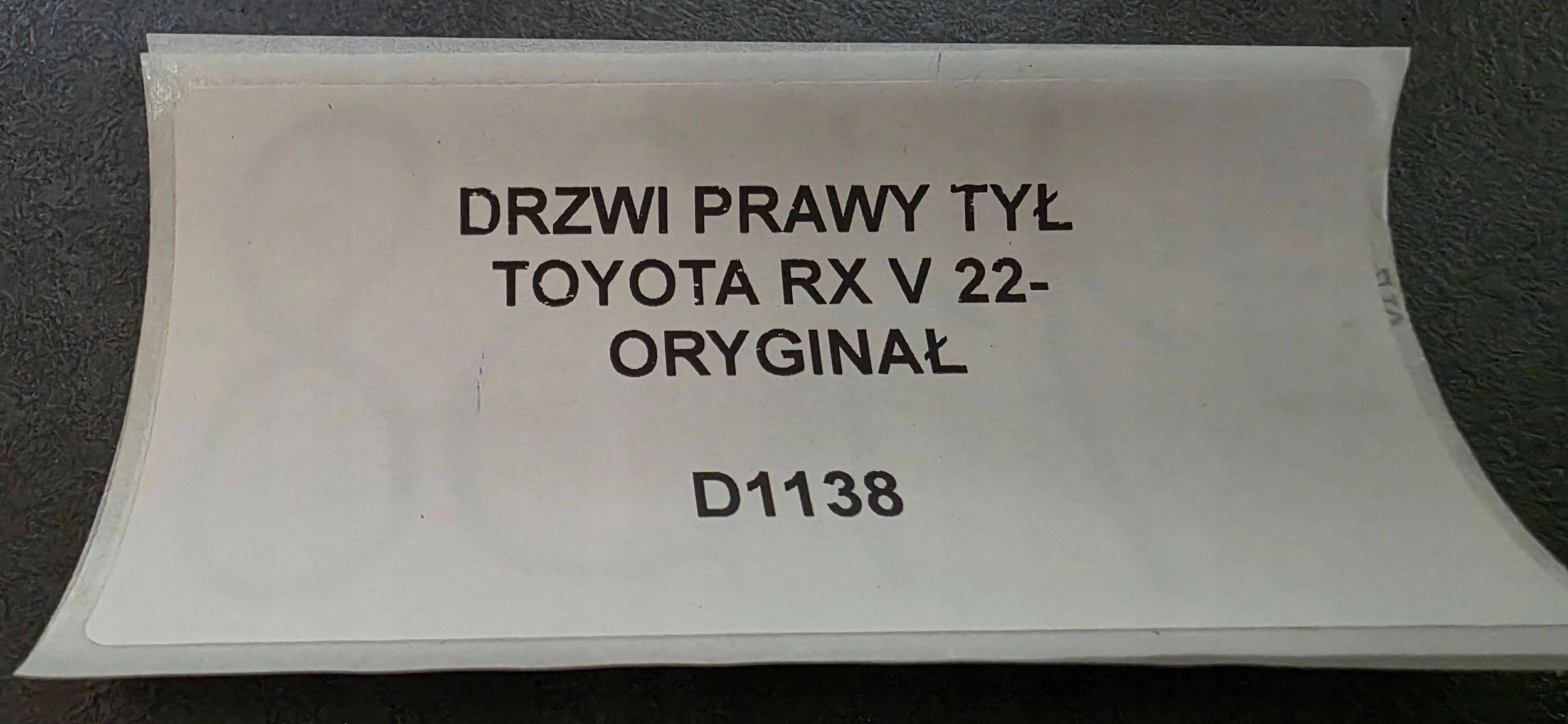Tür rechts heck TOYOTA RX V 22- Original