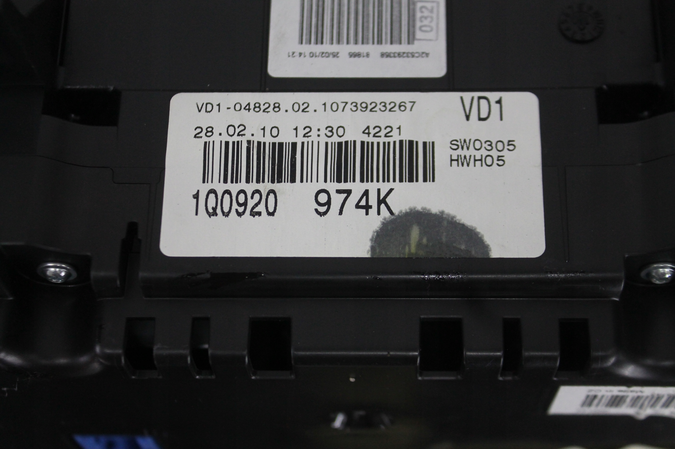 dials dials 1Q0920974K VW EOS 2.0 TSI 05-10 UK