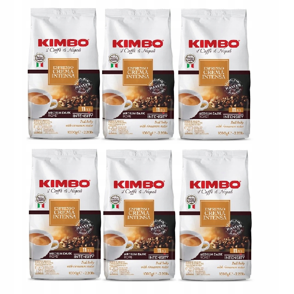 Kawa ziarnista Arabica Kimbo Espresso Crema Intensa 6x1kg
