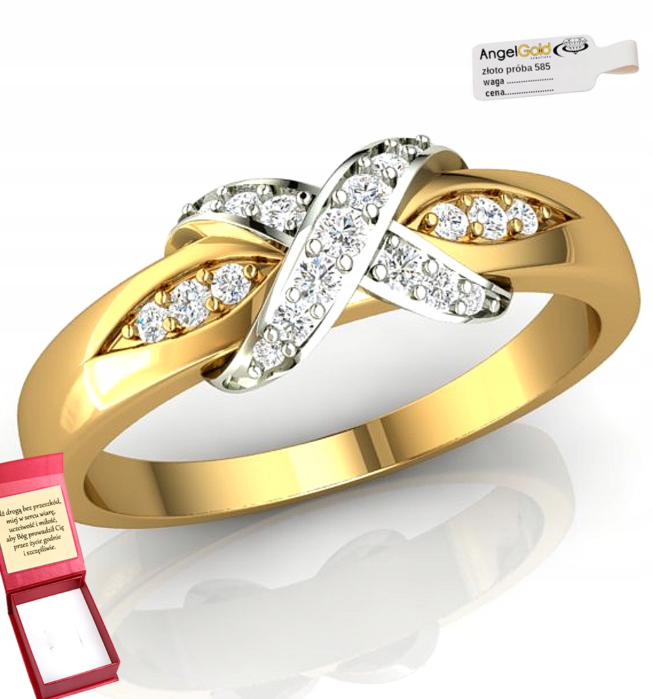 Zlatý Zásnubní Prstýnek Nekonečnost Ryzost 585