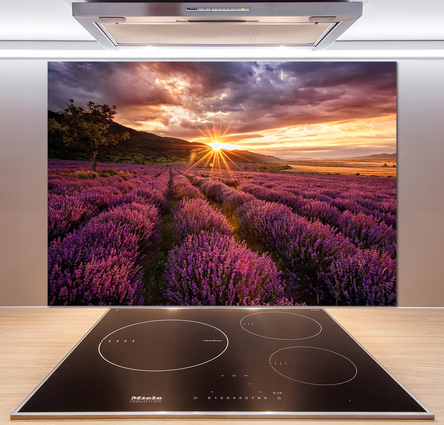 

Panel dekor szkło Pole lawendy 100x70 cm + Klej