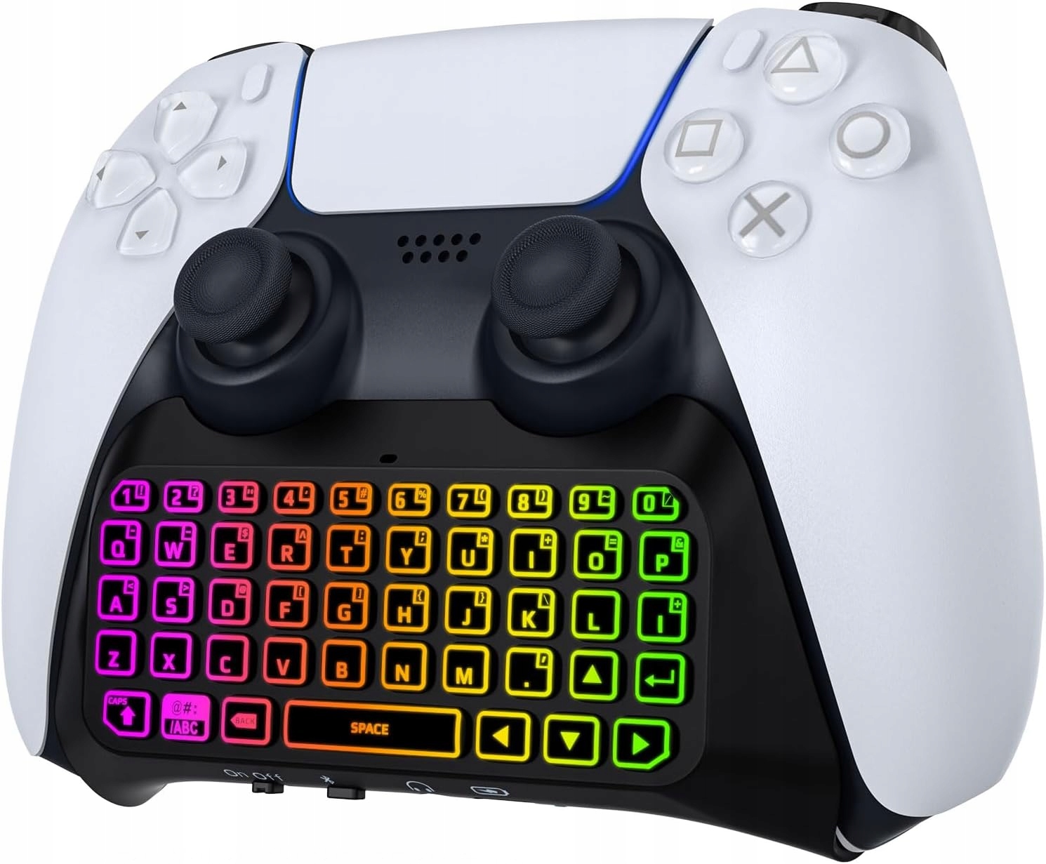 Bluetooth Klávesnice Pro PS5 Moko Chatpad Mini Gamepad Led Rgb Gaming