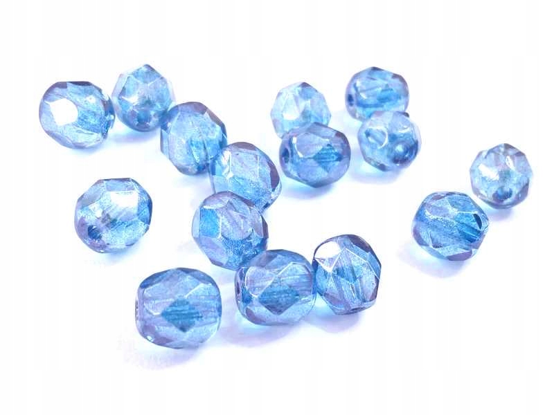 Koraliki Fire Polish 30030-Light Sapphire 10 szt. 8 mm