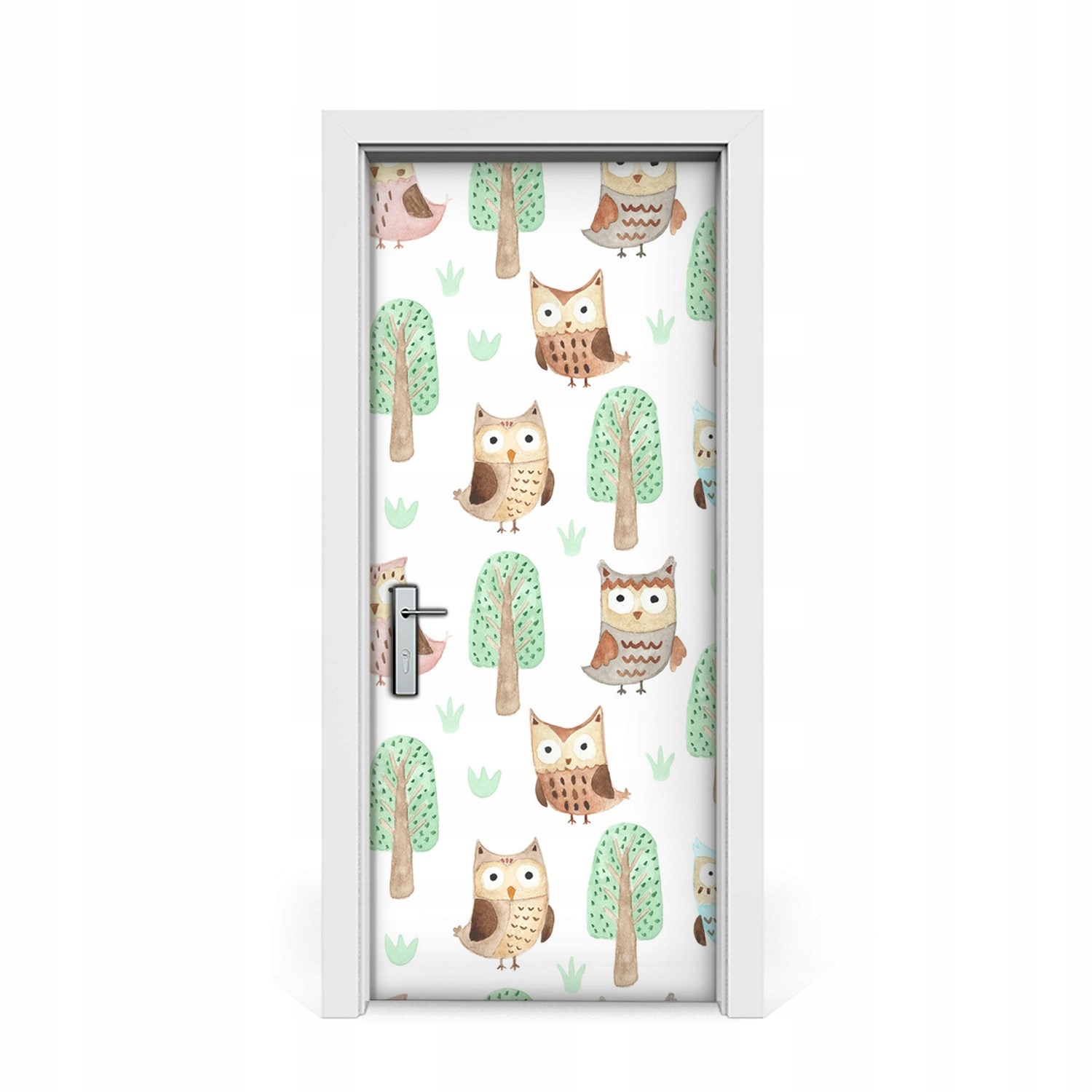 

Naklejka na drzwi Sowy Drzewa obrazek 85x205