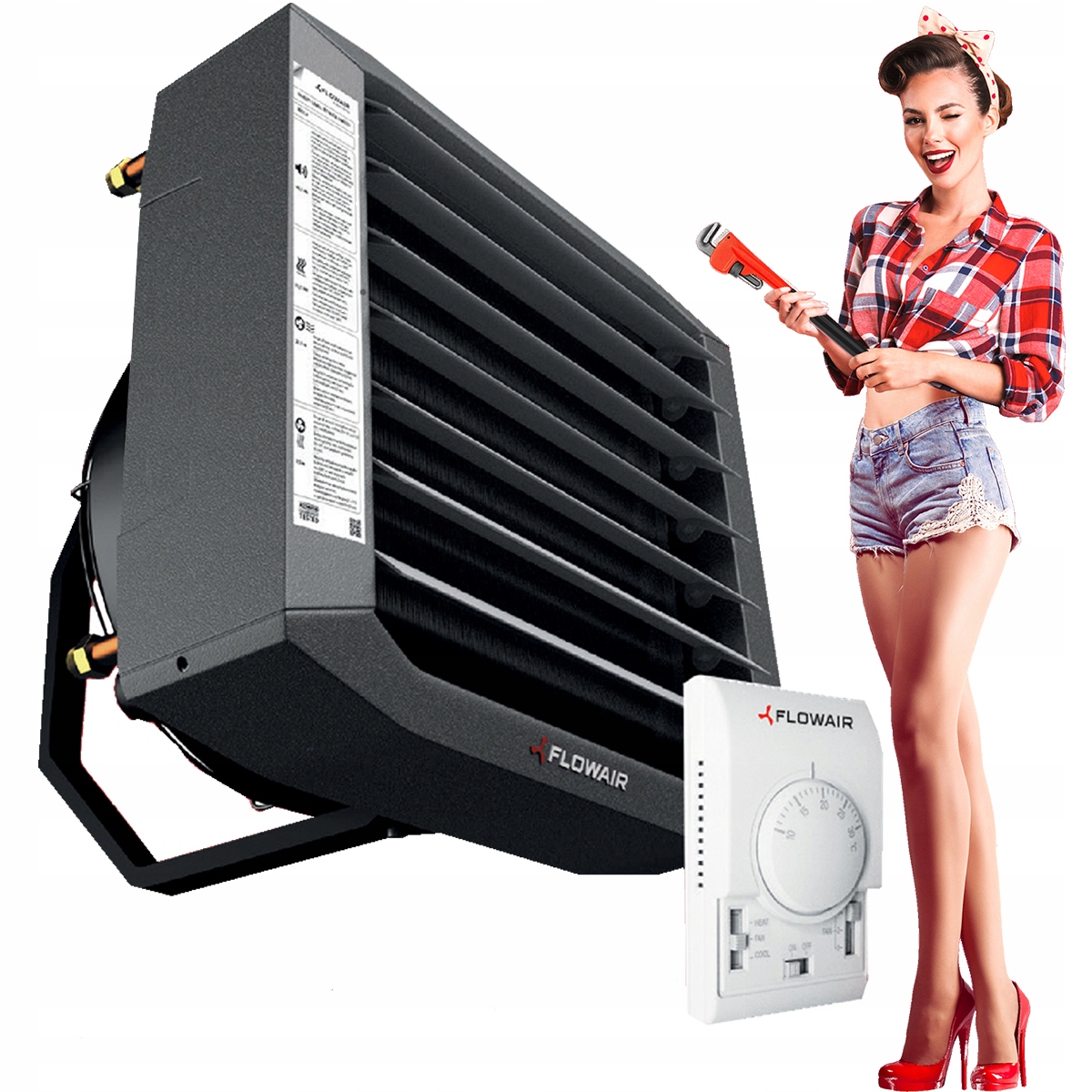 

Nagrzewnica wodna Flowair Leo S2 26,5 kW Co zestaw