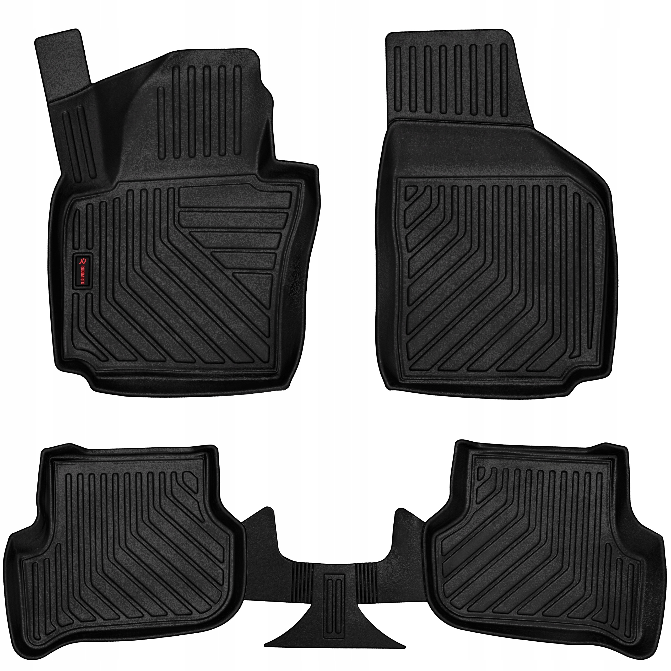 Gumové 3D koberce s vysokým okrajem vhodné pro: Seat Toledo III (2004-2009)