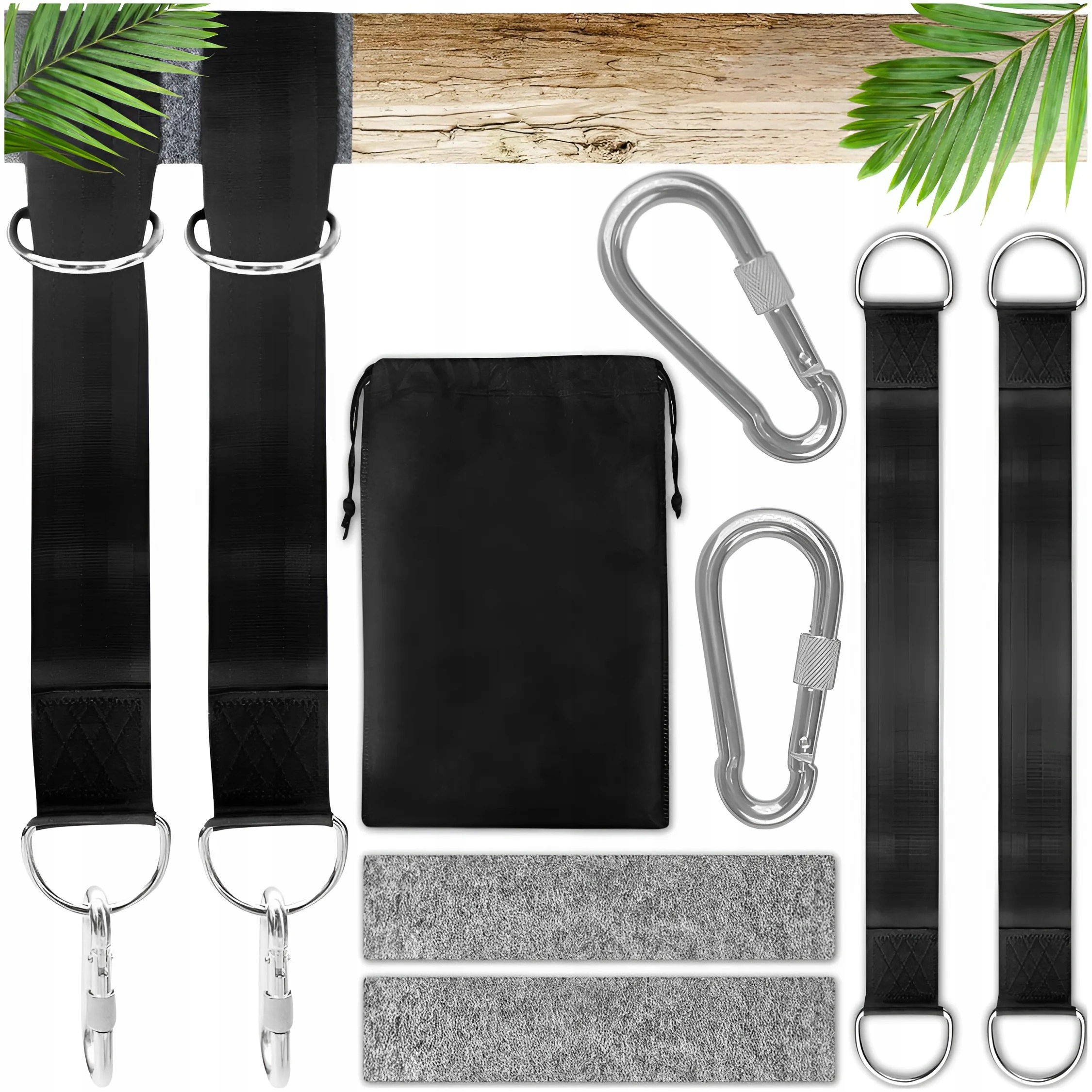 MOCOWANIE DO HUŚTAWKI PASY DO HAMAKA ZESTAW UCHWYT LINKI TAŚMY KARABIŃCZYKI EAN (GTIN) 5904100215737