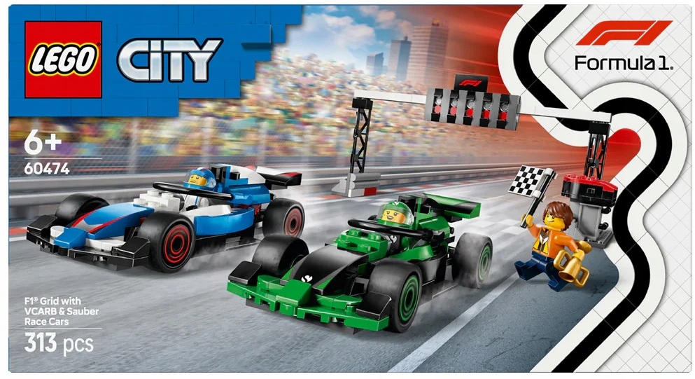 Lego City 60474 Padok F1 Z Bolidami Vcarb I Sauber 6+ Nowy