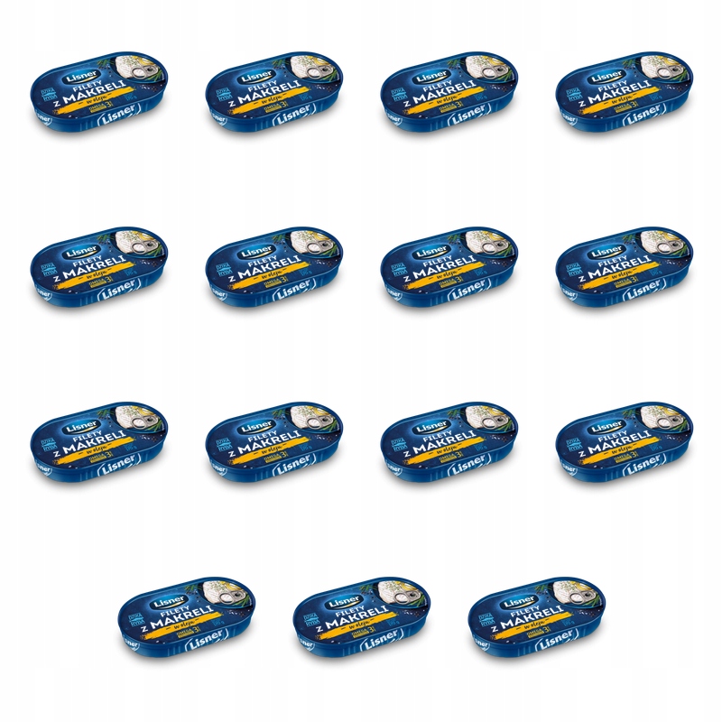 Filety z makreli w oleju Lisner 170g X15