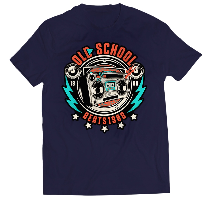 KOSZULKA BOOMBOX OLDSCHOOL RADIO ROCK XXL Model TSHIRT ROCK POP DANCE MUSIC
