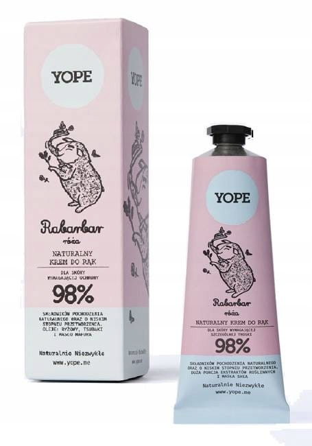 

Yope Naturalny krem do rąk Rabarbar i Róża 50ml