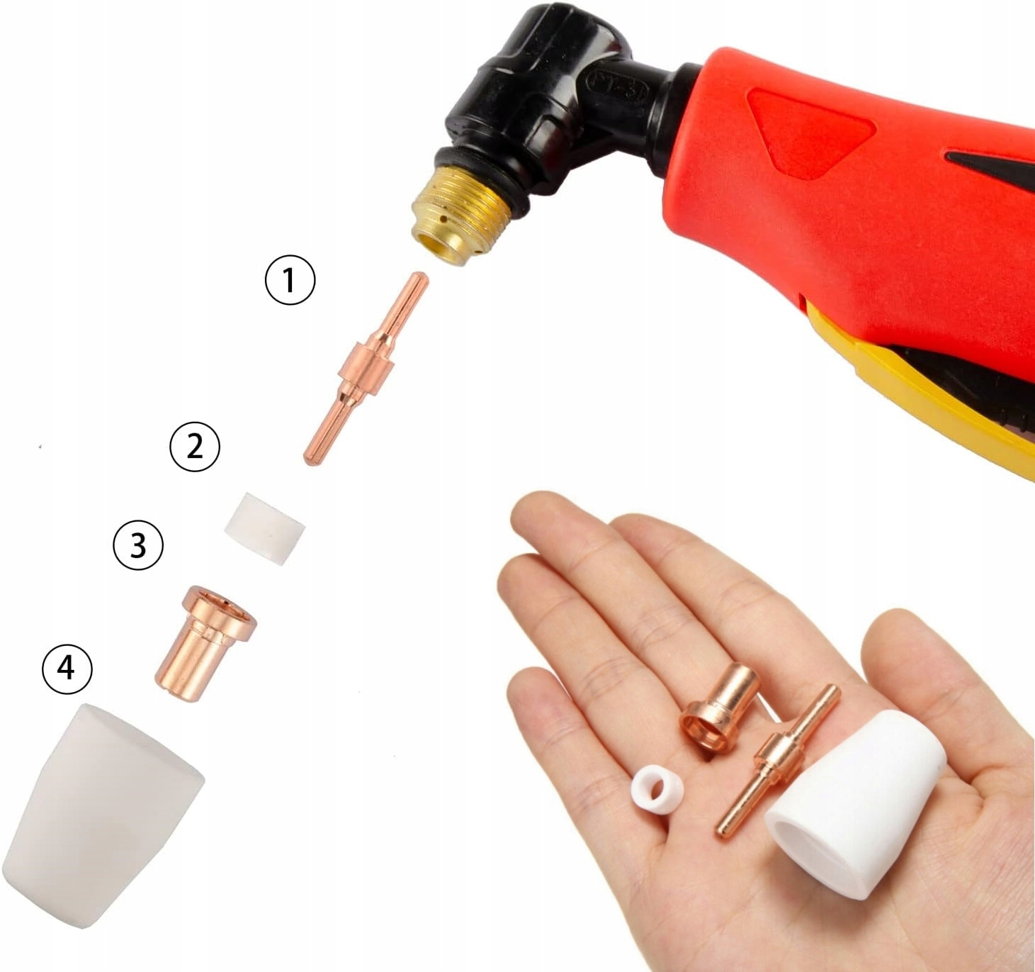 65 SZT ZESTAW DYSZE PRZECINARKA PLAZMOWA CIĘCIE PLAZMA PARKSIDE Marka inna