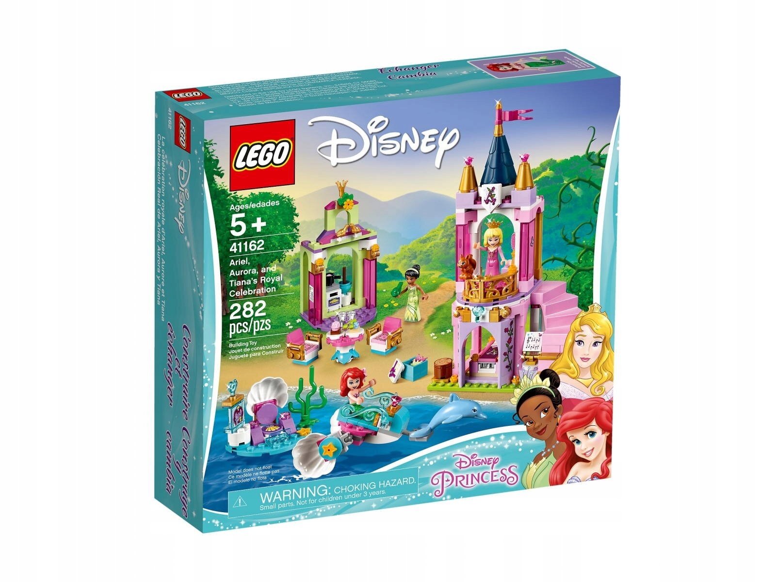 Lego Disney 41162 Królewskie przyjęcie Arielki, Aurory i Tiany Nowe