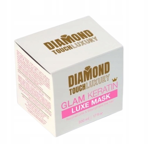 Diamond Touch Luxury Glam Keratin 500 ml regenerační maska na vlasy