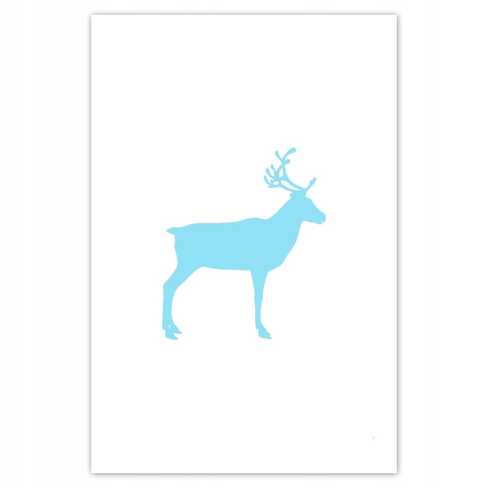 

Plakaty 62x93 Błękitny renifer