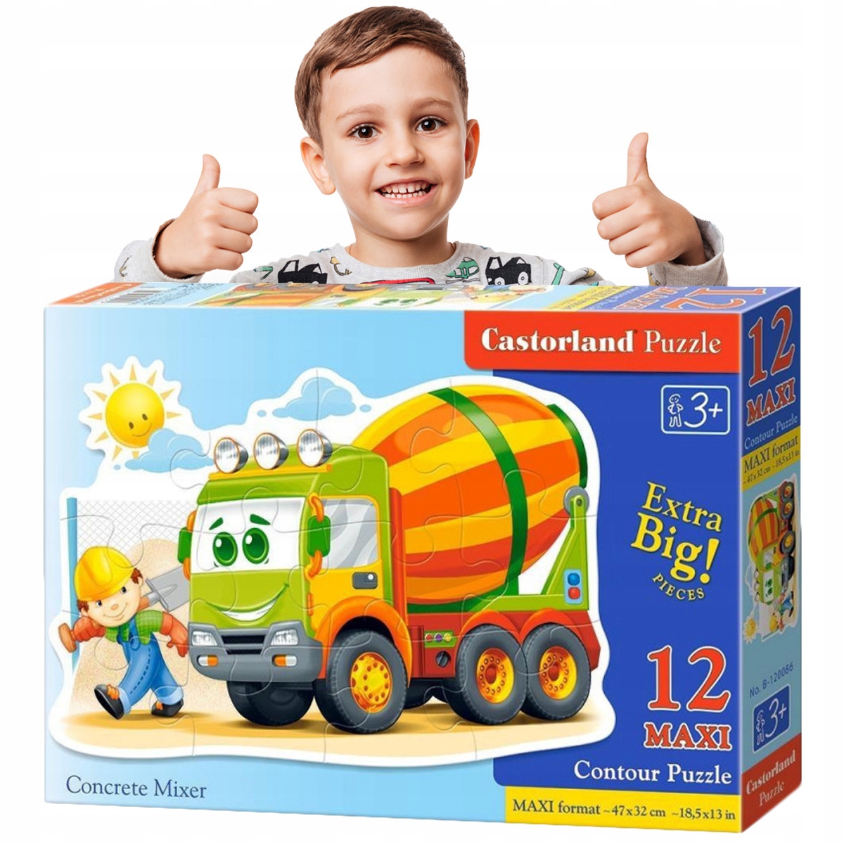 Puzzle dla DZIECI 3 Lata Puzle 12el DLA MALUCHA
