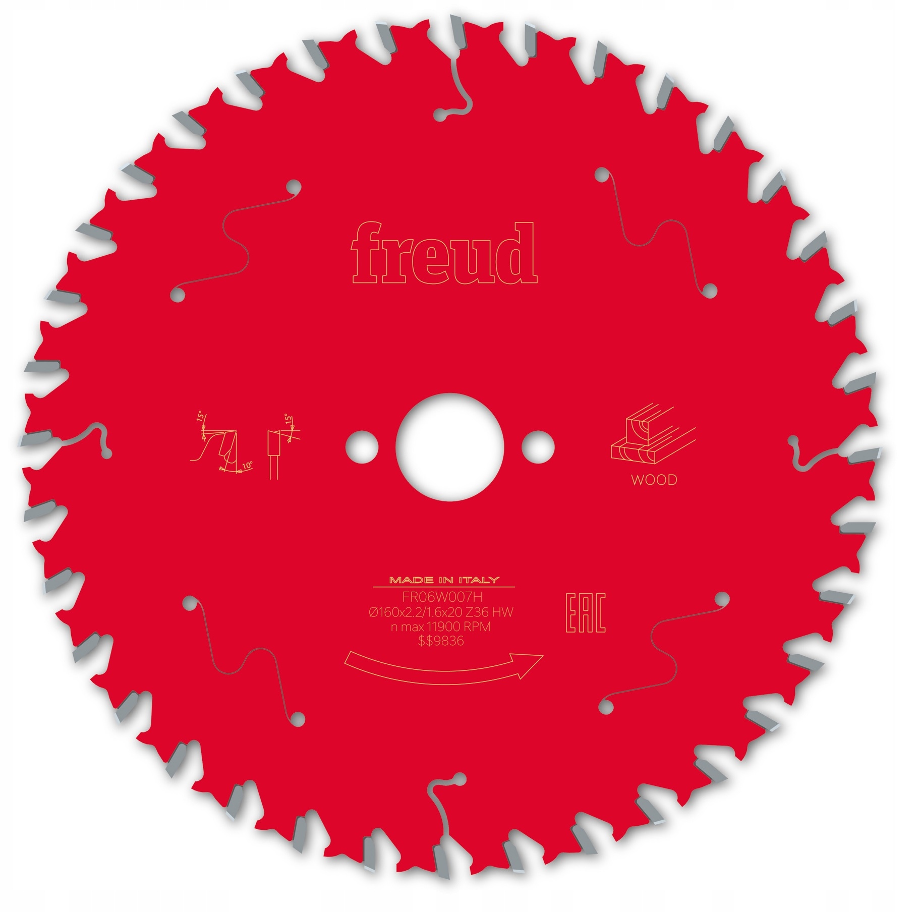

Piła Freud 160x20 do zagłębiarki Festool Drewno
