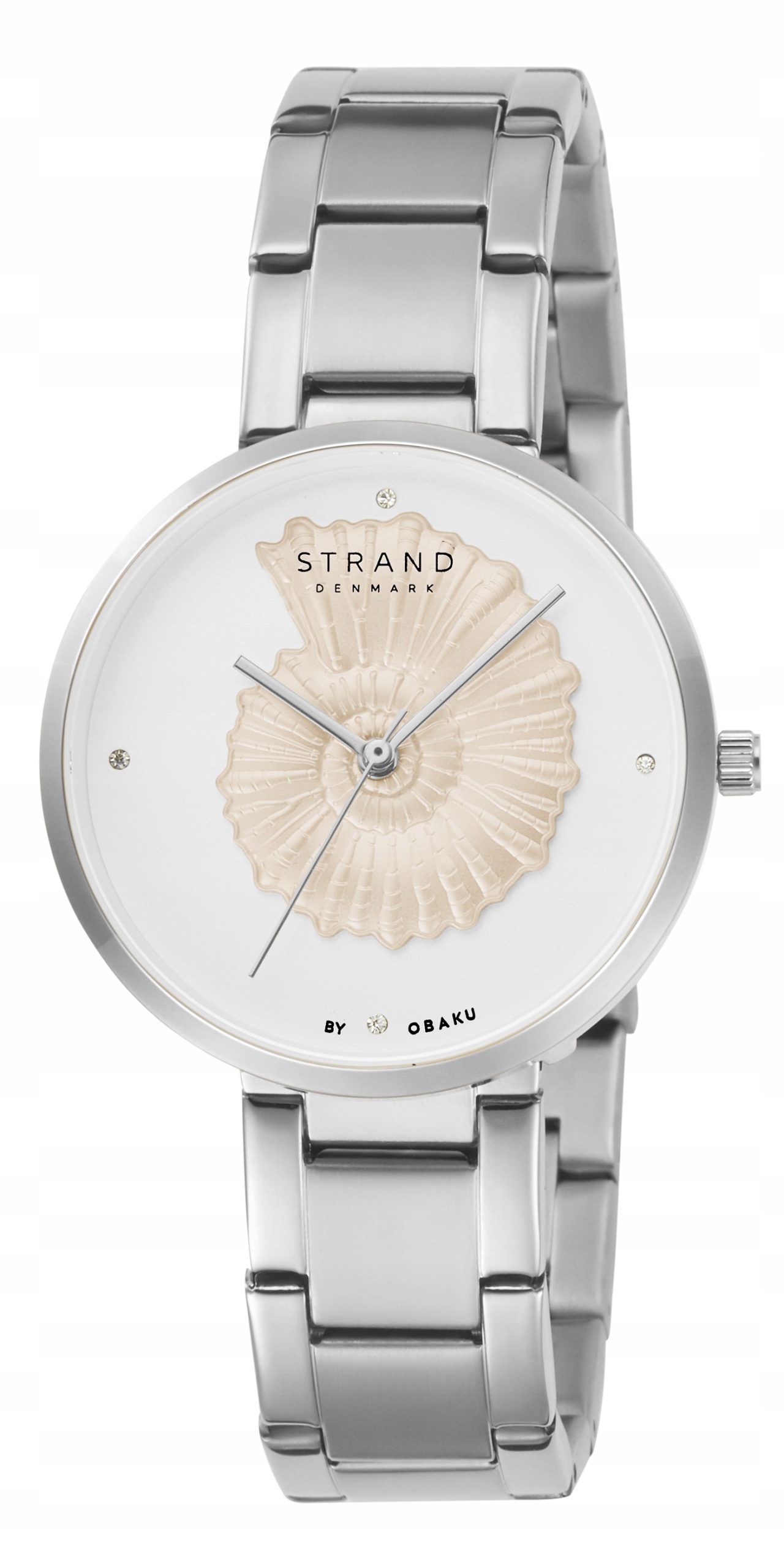 Nové Originální dámské hodinky Strand by Obaku S700LHCISC-DSS stříbrné, krabička