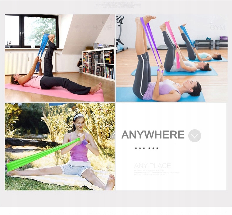 TAŚMA GUMA REHABILITACYJNA DO ĆWICZEŃ FITNESS 1,5m Kod producenta POWERSTRECH FLAT BAND GREY AS1515