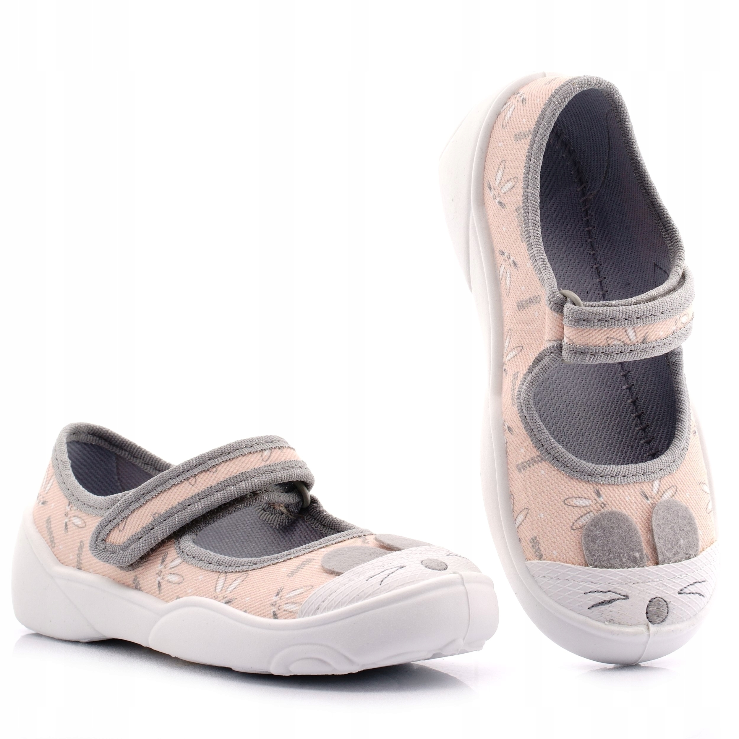 BEFADO TENISÓWKI KAPCIE BALERINKI NA RZEP 209P036 20 Marka Befado