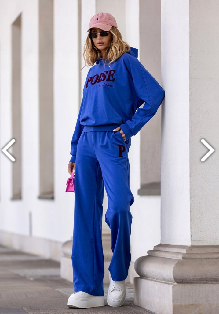 Dámské kompletní modré tepláky Mikina kalhoty Velikost S Polský Výrobce