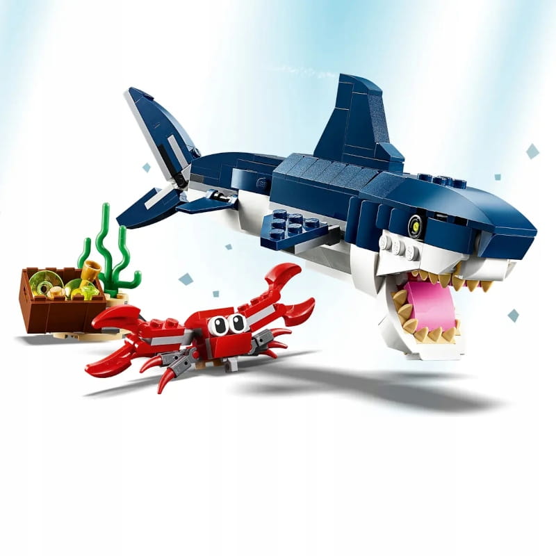 LEGO CREATOR 3W1 ZESTAW MORSKIE STWORZENIA ZWIERZĄTKA 31088 7+ 230 EL. EAN (GTIN) 5702016367836