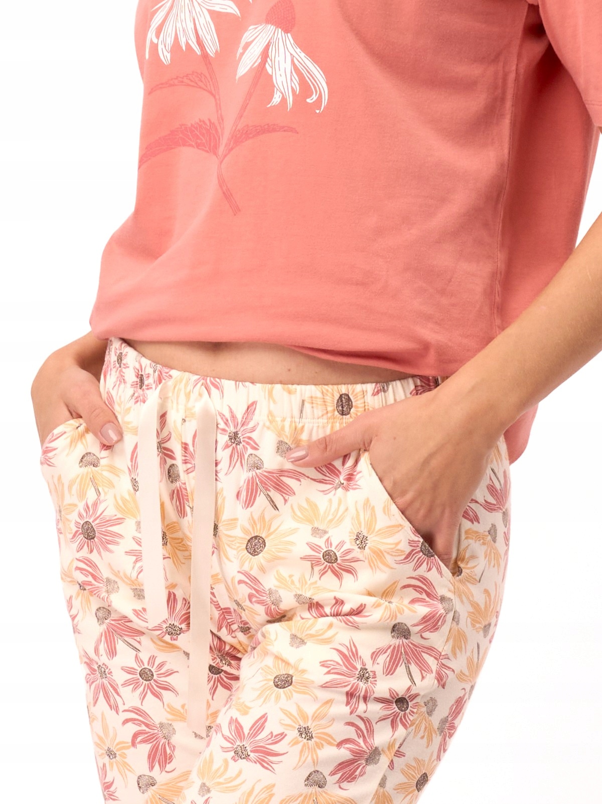 Dámské pyžamo Lns 552 Kr S tmavě růžové