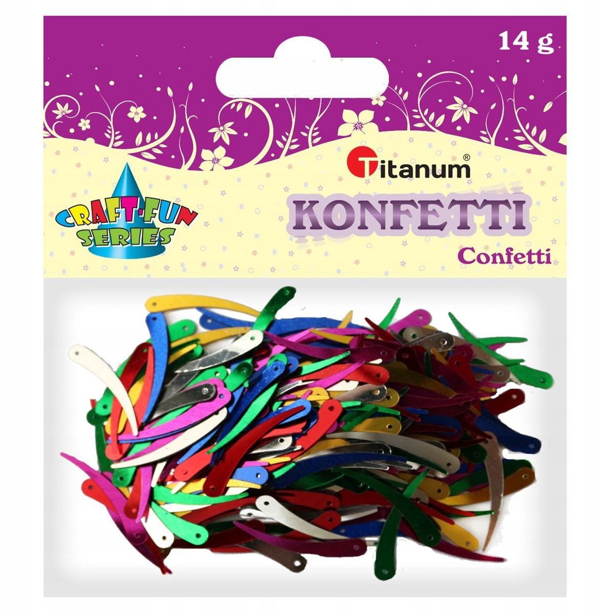

Konfetti kość słoniowa 14g Titanum