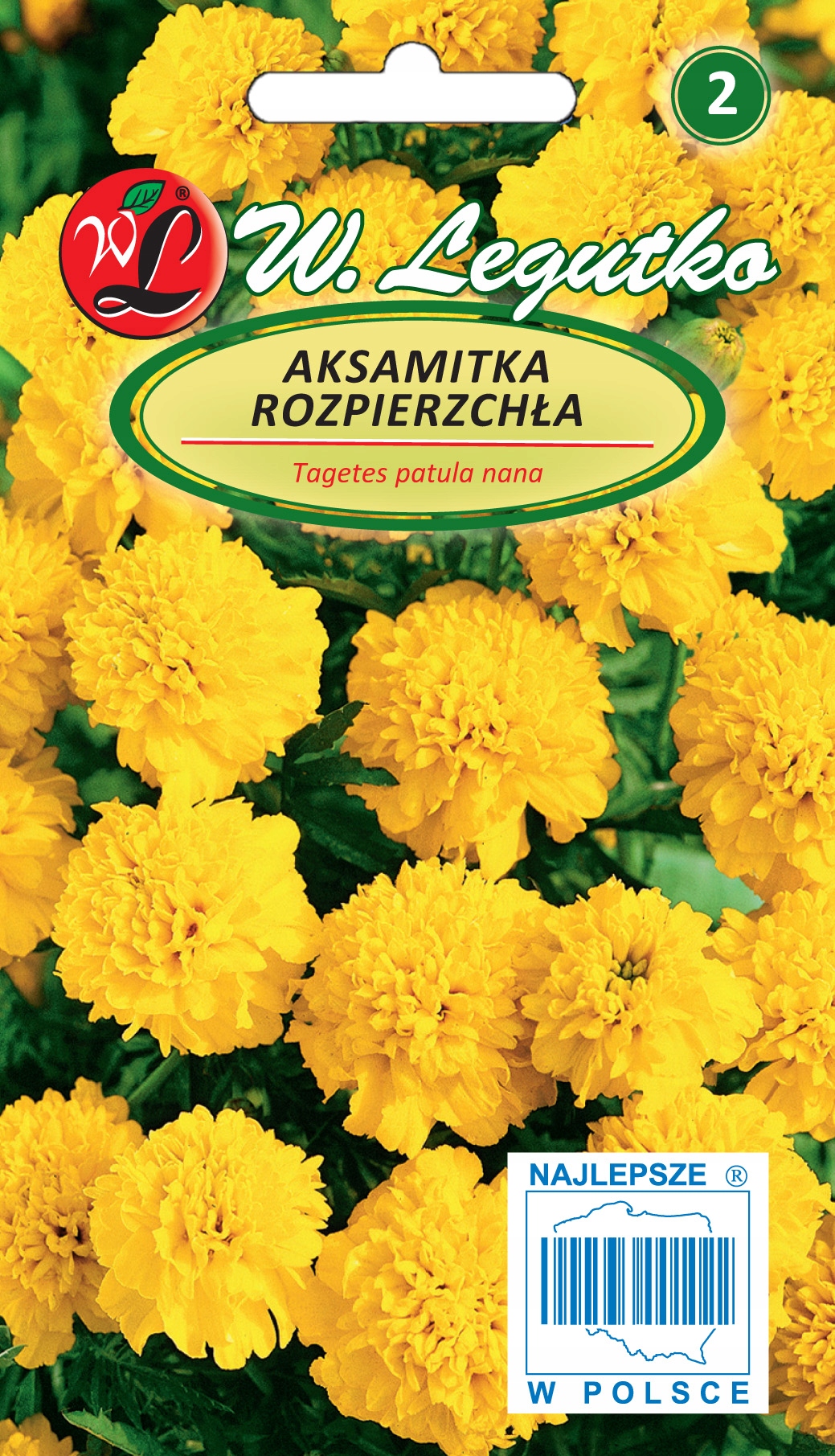 Nasiona Aksamitka rozpierzchła żółta, 1g — 3