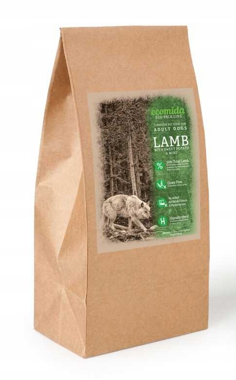 Levně Ecomida pro dospělé psy jehněčí 15 kg