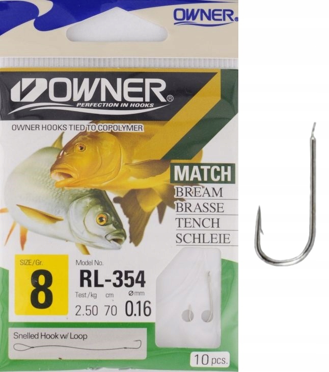 r.8 Haczyki wiązane z przyponem Owner Chika 50354 RL-354