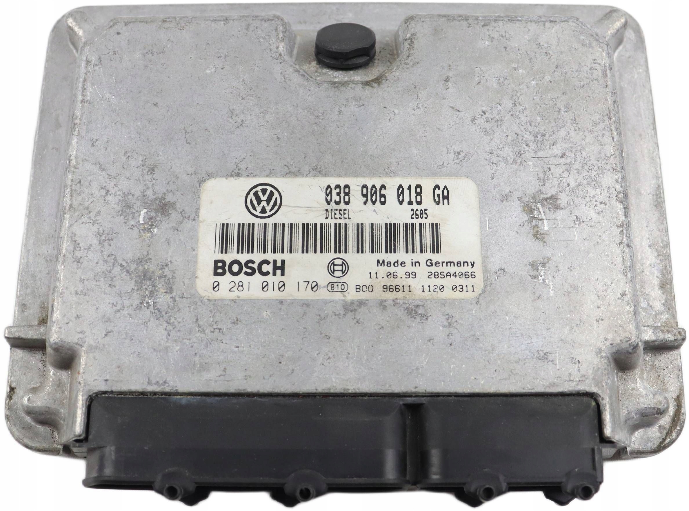 VW PASSAT B5 computer Centralina Motore 1.9 TDI 038906018GA 0281010170