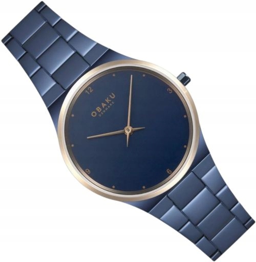 Dámské Hodinky Obaku V305LXSLL Classic Tmavě Modré, Safírové Sklíčko