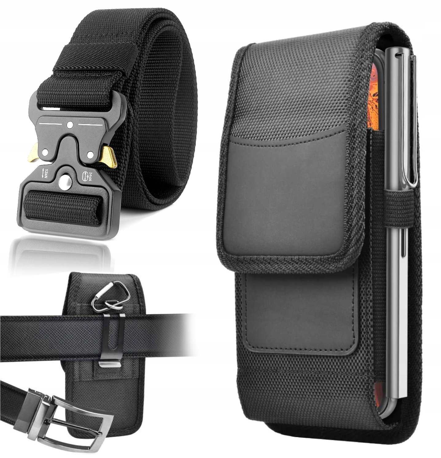 ZESTAW SASZETKA NERKA TAKTYCZNA + PAS WOJSKOWY