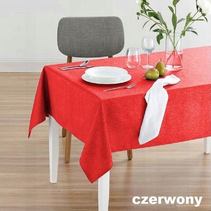 OBRUS PLAMOODPORNY PERFECT 140x260 GRUBY KOLORY Typ obrus