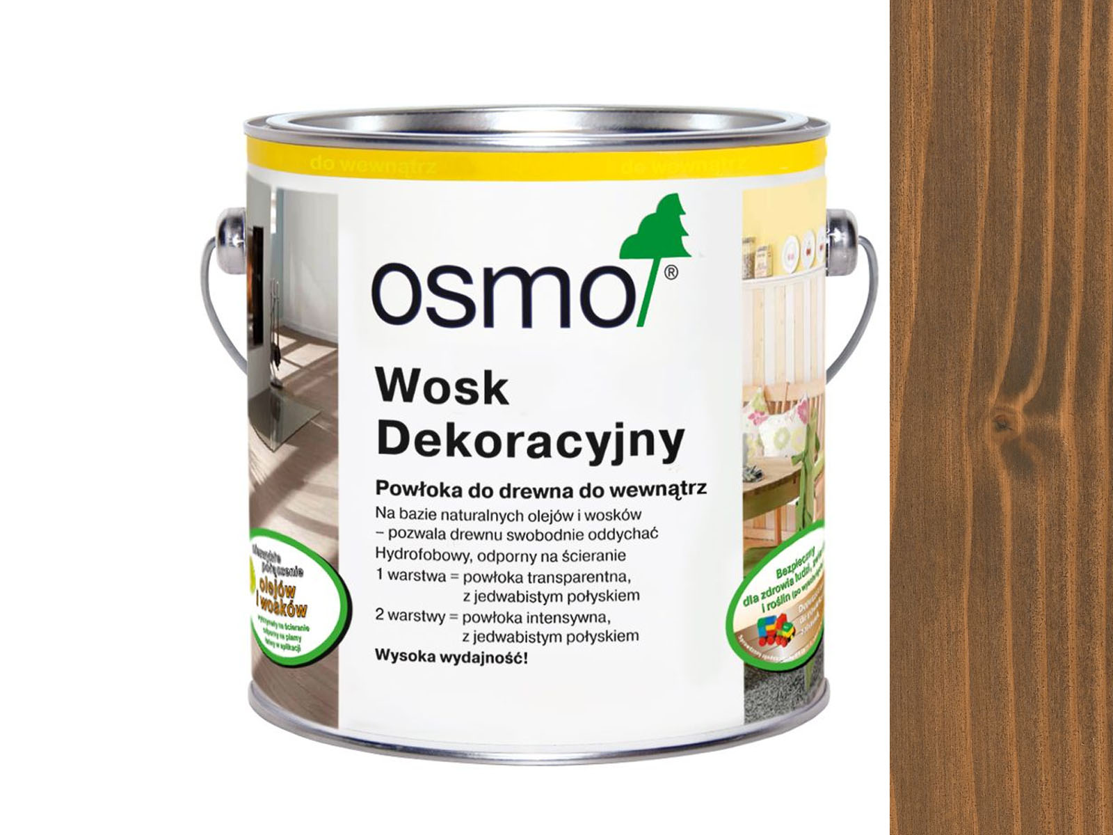 

Osmo 3166 wosk dekoracyjny Kolor Orzech 125ml