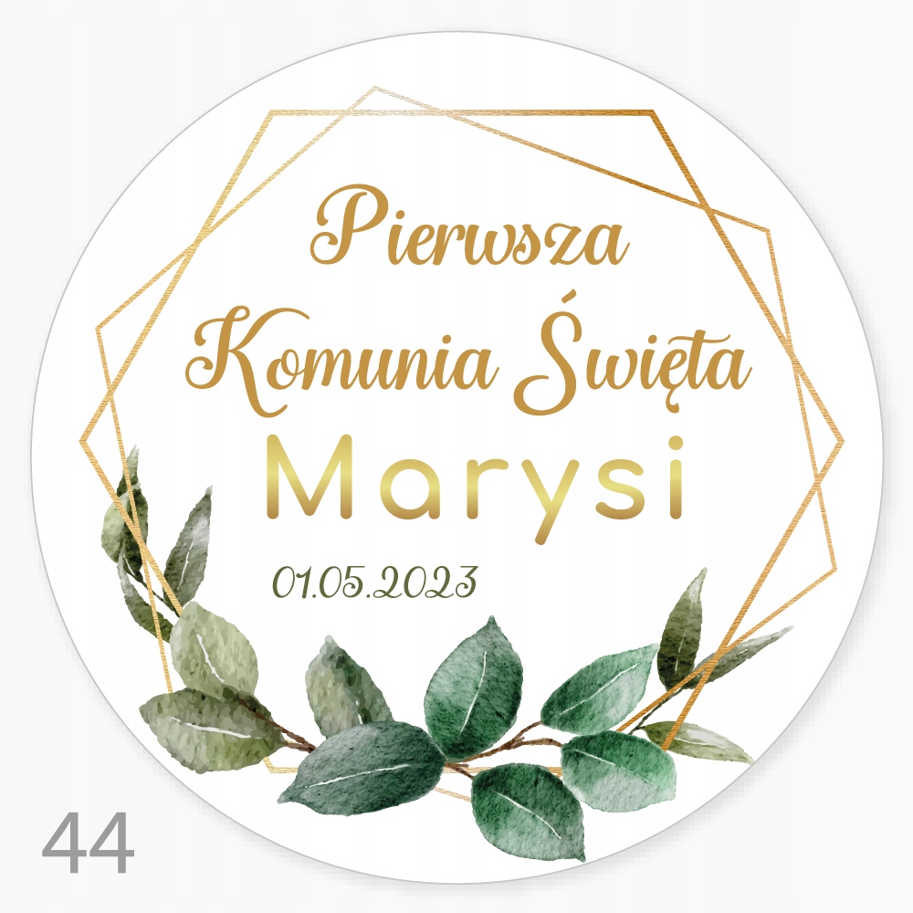 

Naklejki Pierwsza Komunia Święta Personalizacja 24