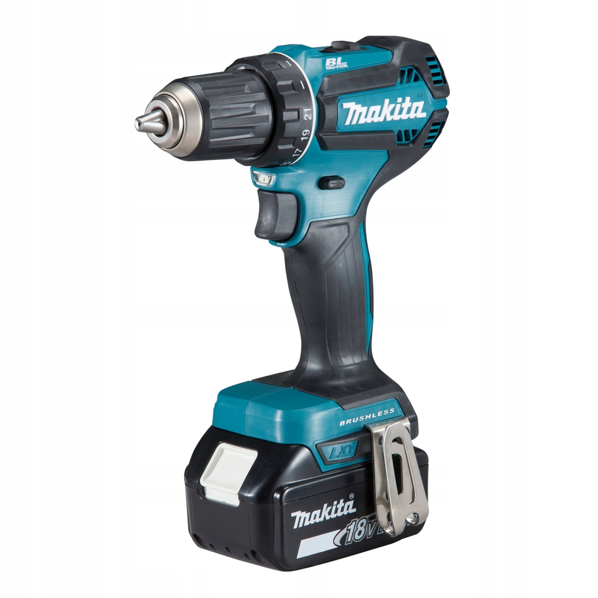 Wiertarko-wkrętarka Dwubiegowa Led 18V Fi13mm Bldc Xpt Makita DDF485RF3J