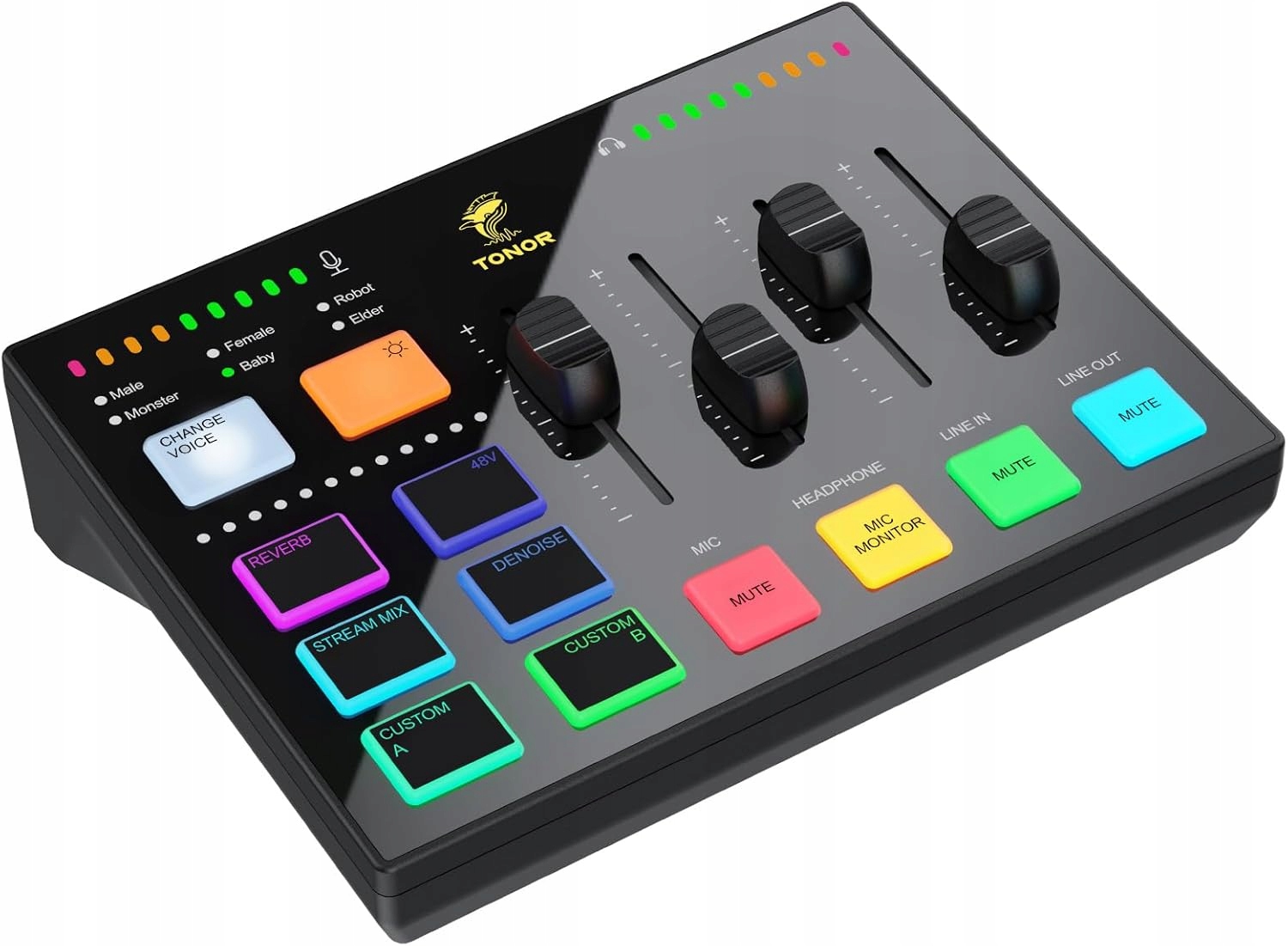 Mixážní Rozhraní Audio Stream Deck Tonor Herní Efekt TX310