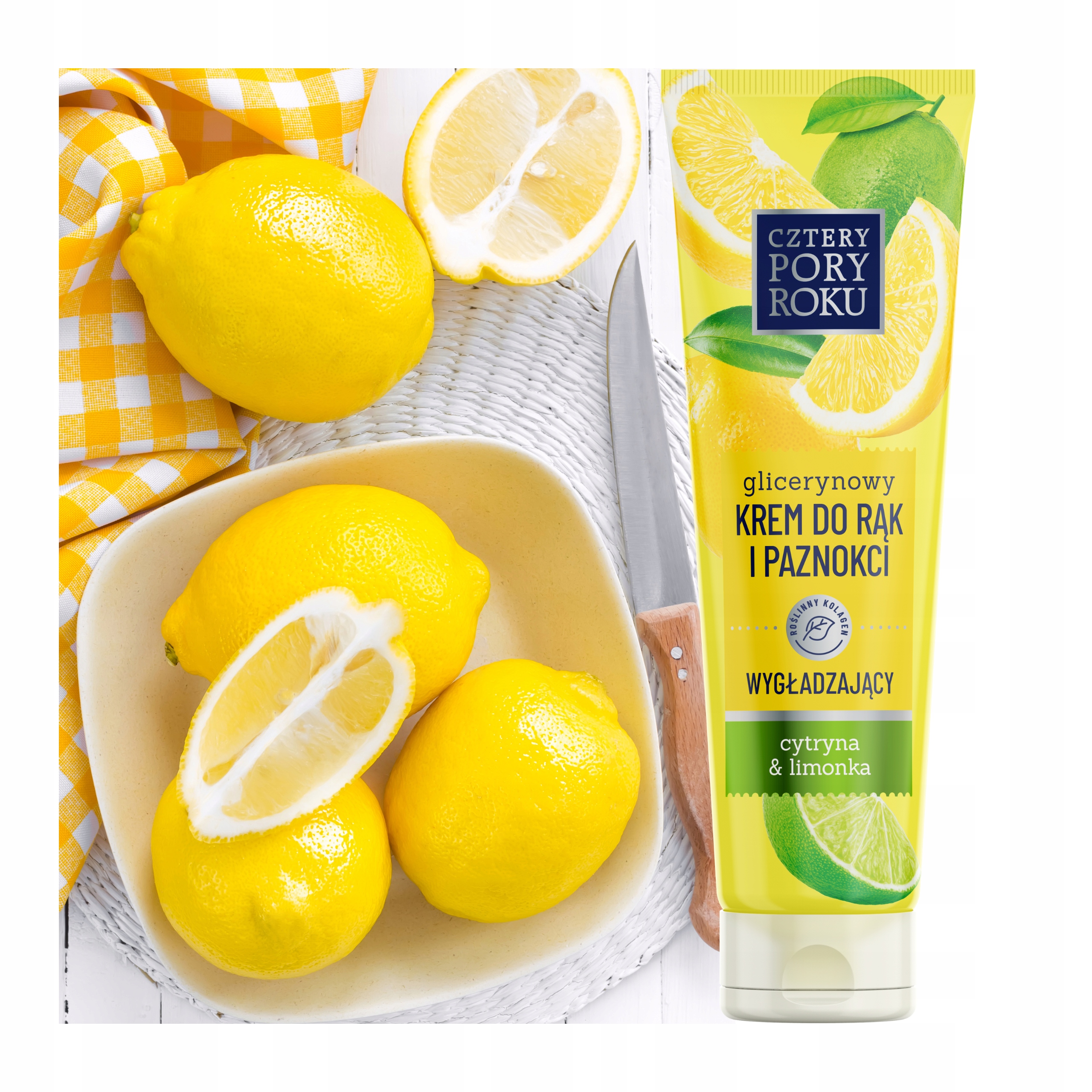 KREM DO RĄK CZTERY PORY ROKU GLICERYNOWY Z CYTRYNĄ Stan opakowania oryginalne