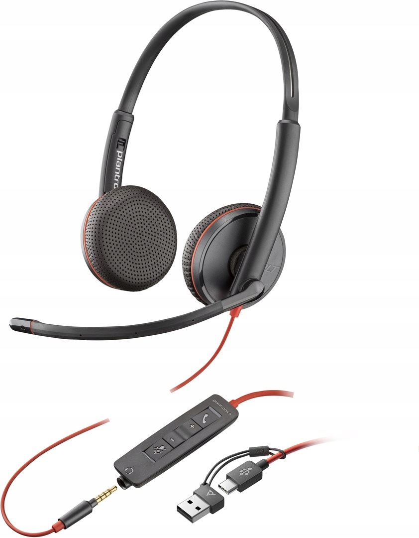 Hp Poly Blackwire 3225 Stereo Usb-c Headset z mikrofonem