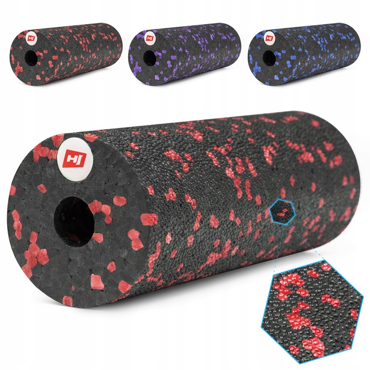 ROLLER MINIWAŁEK DO MASAŻU MIĘŚNI DAMSKI HOP-SPORT CZARNY RÓŻOWY 15 cm Stan opakowania oryginalne