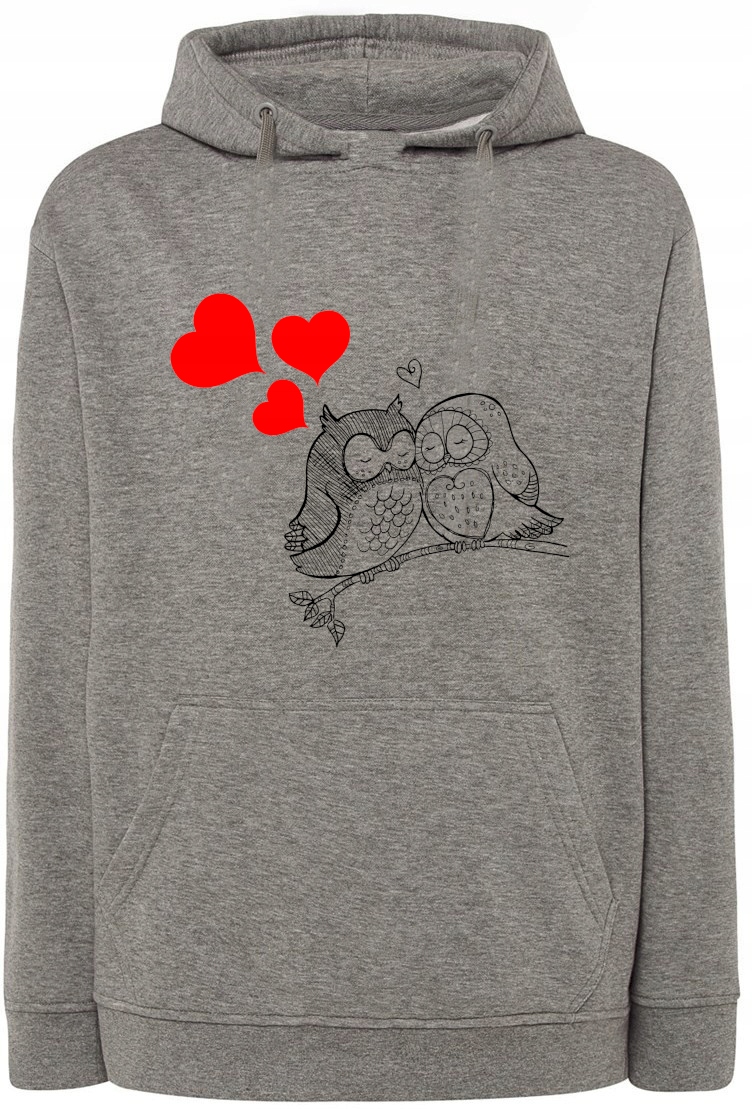 Valentýnská Mikina s potiskem Sovičky Srdce vel. S