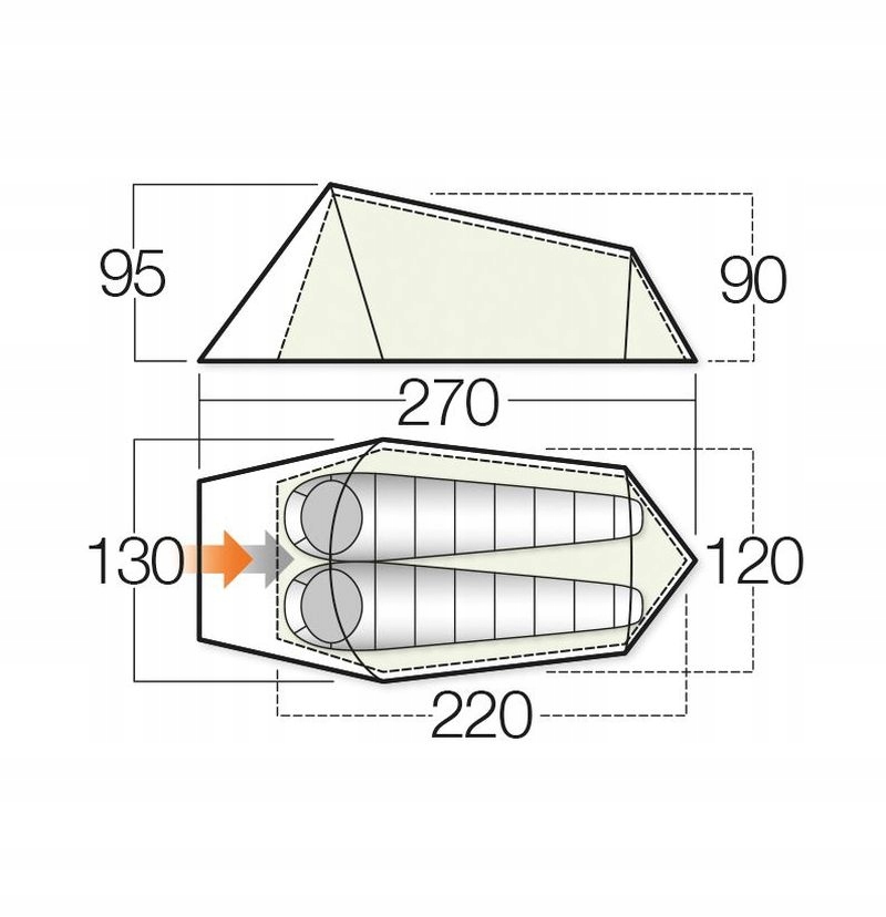 Namiot turystyczny Vango Soul 200 zielony Kod producenta TEPSOUL T15151