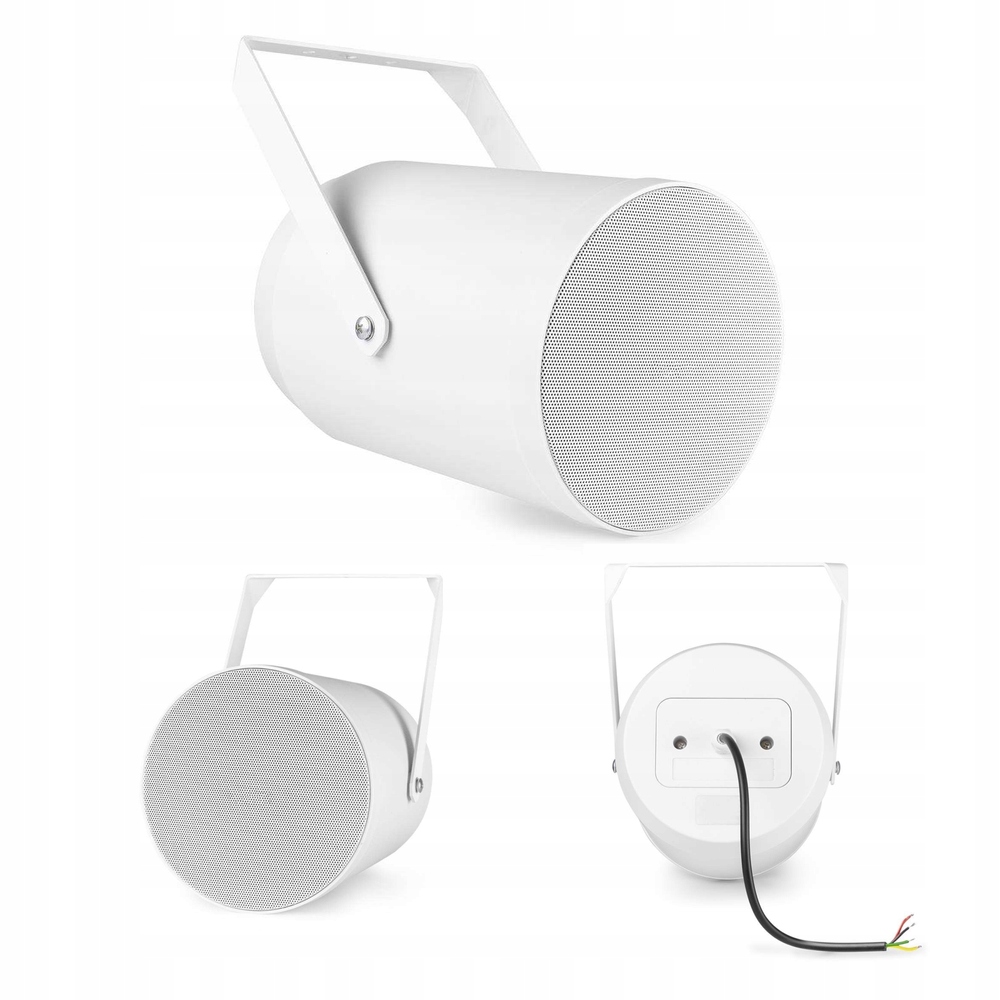 Głośnik tubowy zewnętrzny biały 6,5'' 100V 20W