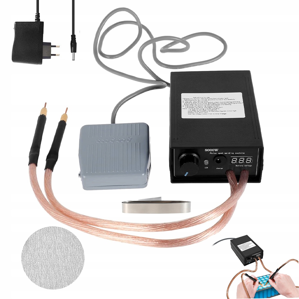 5000 ВТ ВЫСОКОМОЩНЫЙ ТОЧЕЧНЫЙ СВАРОЧНЫЙ АППАРАТ БЫТОВОЙ ДЛЯ БАТАРЕЙ 18650 С ПЕДАЛЬЮ